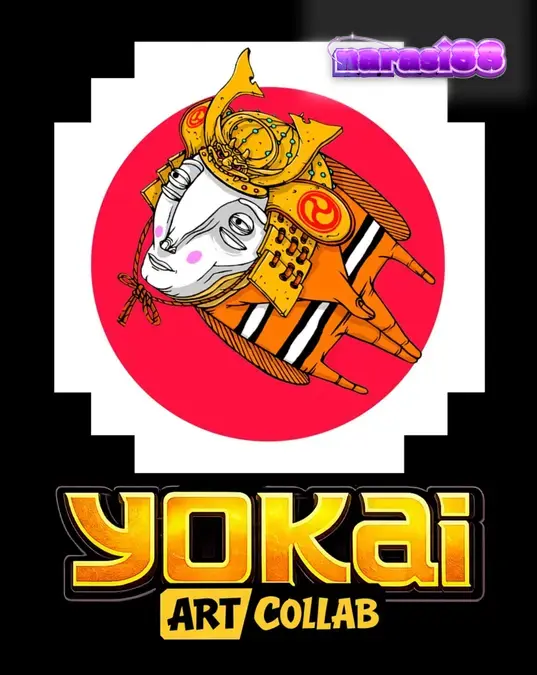 Tampilan visual slot Yokai dengan elemen seni jalanan dan budaya Jepang