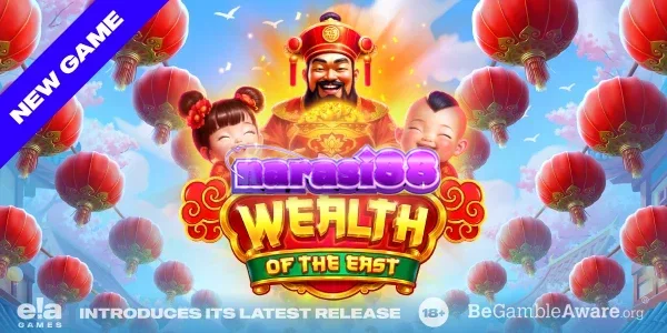 Pemandangan visual festival oriental dalam game slot Wealth of the East